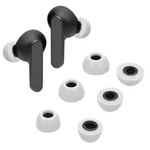 kwmobile 6x Ersatz In Ear Kopfhörer kompatibel mit JBL Live Pro 2 TWS - 3 Größen - Polster Ohrstöpsel In-Ear Ohrhörer - Weiß