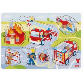 GoKi 57375 Steckpuzzle Feuerwehreinsatz