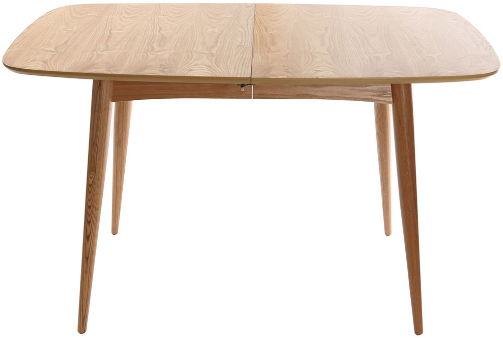 Table à manger extensible rectangulaire en bois clair L130-160 cm NORDECO