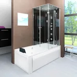 AcquaVapore Dusche Wanne Kombination K05-L31 Duschkabine 180x90 cm