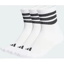 adidas 3er Pack Cushioned Sportswear Mid Cut Socken White/Black 46-48