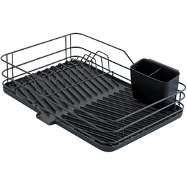 Wenko Geschirrabtropfer Schwarz 3-teilig - abnehmbare Sortierelemente