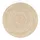 KADIMA DESIGN Baumwollteppich Boho wendbar schmutzabweisend Beige Rund 120D | 100% Baumwolle, Rücken aus Jute | Florhöhe: 5 mm | pflegeleicht