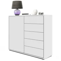 Vladon Kommode, Weiß, 79x74x36 cm, Wohnzimmer, Kommoden & Sideboards,