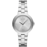 Armani Exchange Watch for Women, Quartz Movement and 36mm Case Size with Stainless Steel, Leather or Silicone Strap