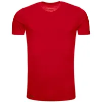 Kaipara - Merino Sportswear Rundhalsshirt Merino Shirt Herren Kurzarm Slimfit 150 (1-tlg) aus reiner Merinowolle Made in Germany rot M