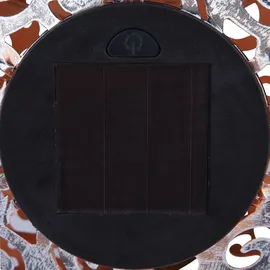 bmf-versand Solarleuchte Garten Außen Solarlampe 2er Set Kugel 19 cm Außenlampe Solar Silber - Silber/Schwarz