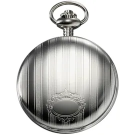 REGENT Taschenuhr REGENT "P737-19527740", silber (edelstahlfarben), Taschenuhren, Damen, Taschenuhr, Quarzuhr, Herrenuhr, Datum, Acrylglas, Geschenkidee