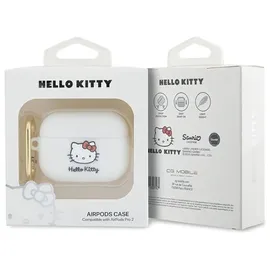 HELLO KITTY Apple Airpods Pro 2. Generation Silikon 3D Kitty Head Schutzhülle .
