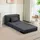 Homcom Schlafsessel HOMCOM Polyester 80 x 15 x 210 cm Dunkelgrau mit Kissen