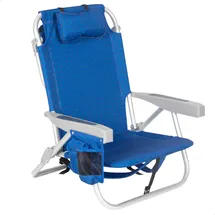 Aktive 62353 Xxl Niedriger Klappstuhl Mit Mehreren Positionen 57x53x78 Cm - Blue - One Size