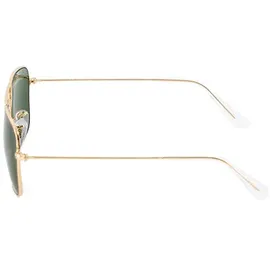 Ray-Ban Round Metal RB3447 001 50-21 polished gold/green classic
