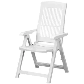 PROGARDEN Tampa Klappsessel 61 x 60 x 109 cm weiß 4er Set