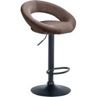 CLP Barhocker, Braun, 53x80x47 cm, Esszimmer, Barmöbel, Barhocker