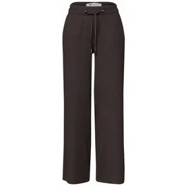 STREET ONE High Waist Wide Leg Hose Casual braun 46