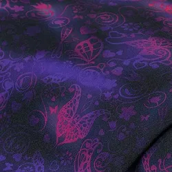 Outdoor-Gewebe "Ranken", lila-color