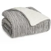 Blumtal Kuscheldecke, Grau, Sonoma Eiche, Rechteckig, 220x240 cm, Oeko-TEX