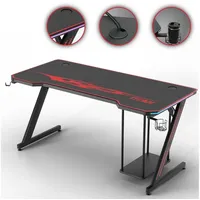 MY SIT Gaming Tisch 140 cm TITAN mit LED Beleuchtung und Mauspad