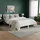 Homestyle4u Holzbett 180 x 200 cm mit Lattenrost Weiss Kiefer Massivholz - Weiß