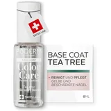 PODERM Base Coat Color Care Tea Tree Reinigt, Gelbe Nägel 8ML