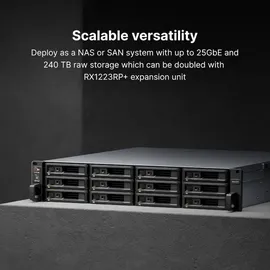 Synology RackStation RS2423+ Leergehäuse Schwarz/Grau