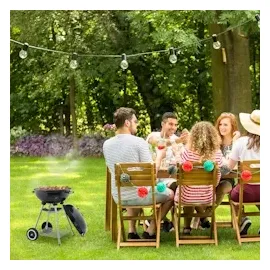 Relaxdays Kugelgrill schwarz