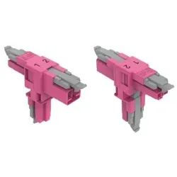 Wago 890-1703 T-Verteiler, 2-polig, Kod. B, pink 8901703 - 25 Stück