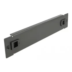 Delock Network Cabinet Blind Cover - Rack-Blindabdeckungsplatte - Schwarz - 1U -