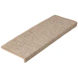 Floordirekt KARAT Stufenmatte Sabang Sisaloptik Gekettelt Beige 23,5 x 65 cm Rechteckig