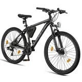 licorne bike gmbh Licorne Bike Effect Premium Mountainbike Aluminium Discbremse Jungen, Mädchen, 21 Gang (Schwarz/Anthrazit (2xDisc-Bremse), 0, Zentimeter, 0, Zentimeter, 0, Zentimeter, 27.50, Zoll, 0, Zentimeter)