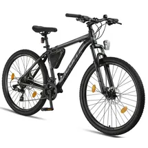 licorne bike gmbh Licorne Bike Effect Premium Mountainbike Aluminium Discbremse Jungen, Mädchen, 21 Gang (Schwarz/Anthrazit (2xDisc-Bremse), 0, Zentimeter, 0, Zentimeter, 0, Zentimeter, 27.50, Zoll, 0, Zentimeter)