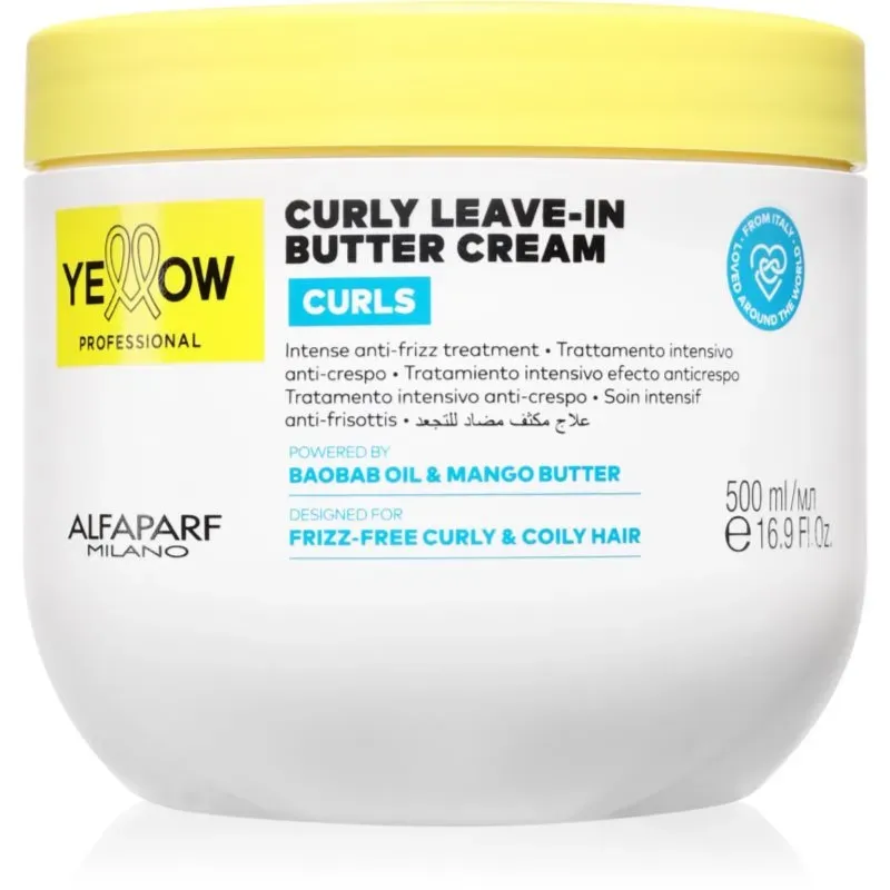 Yellow Professional Curls Curly Leave-in Cream abspülfreie Creme Lockenpflege für lockiges Haar 500 ml
