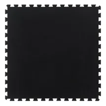 vidaXL Gummi-Bodenfliese Schwarz 100 x 100 cm 10 St.