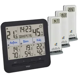 TFA® 30.3075 KLIMA@HOME 2 Hygrometer schwarz