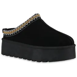 Damen Pantoffeln in Schwarz