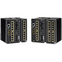 Cisco IE-3300-8P2S-E Rugged Series Switch 10 Ports), Netzwerk Switch, Schwarz