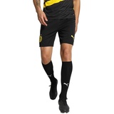 Puma Borussia Dortmund 23-24 Heim Fußballshorts Herren, Sporthose, BVB Shorts Replica Shorts Unisex black-cyber Yellow Größe S