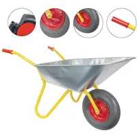 Ravendo Profi Schubkarre mit Vollgummirad pannensicher Vollgummireifen Schubkarren BD