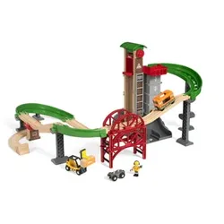 BRIO® WORLD Großes Lagerhaus-Set mit Aufzug