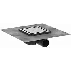 hansgrohe RainDrain Boden-Punktablauf 56055800 15x15cm Abdeckung, Edelstahl