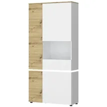 Möbel Boss Vitrine Luci 91 x 40 x 199 cm Weiß