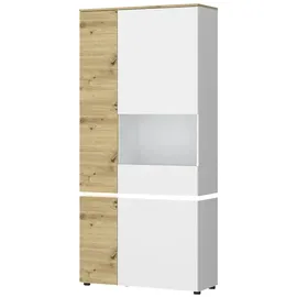Möbel Boss Vitrine Luci 91 x 40 x 199 cm Weiß