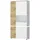 Möbel Boss Vitrine Luci 91 x 40 x 199 cm Weiß