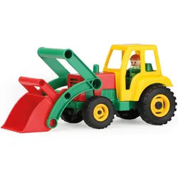 Spielzeug-Traktor LENA "Aktive", bunt, Spielzeugfahrzeuge, KinderB:14cm H:16cm T:36cm, Kunststoff, mit Frontschaufel; Made in Europe, B:14cm H:16cm T:36cm