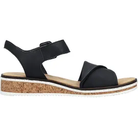 Rieker Keilsandaletten Damen Schwarz 37