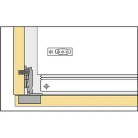 Hettich Topfscharnier für Kühlschrankumbauten Automatikscharnier
