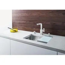 Blanco Claron 450-U Edelstahl Seidenglanz + Handbetätigung + InFino