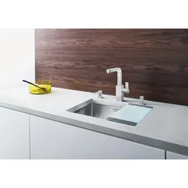Blanco Claron 450-U Edelstahl Seidenglanz + Handbetätigung + InFino