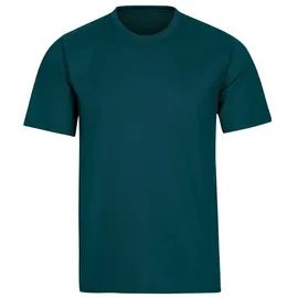 TRIGEMA T-Shirt "TRIGEMA T-Shirt aus 100% Baumwolle", Damen, Gr. M, blau (saphir), Single Jersey, 100% Baumwolle, Basic, lang, Rundhals, Shirts T-Shirt