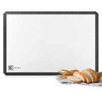 REDKEY Antihafte Rutschfeste Backunterlage Silikon Backmatte 70x50cm Knetunterlage Ausrollmatte Teigmatte Silikonmatte Arbeitsmatte für Teig Fondant Pizza Gebäck Brot